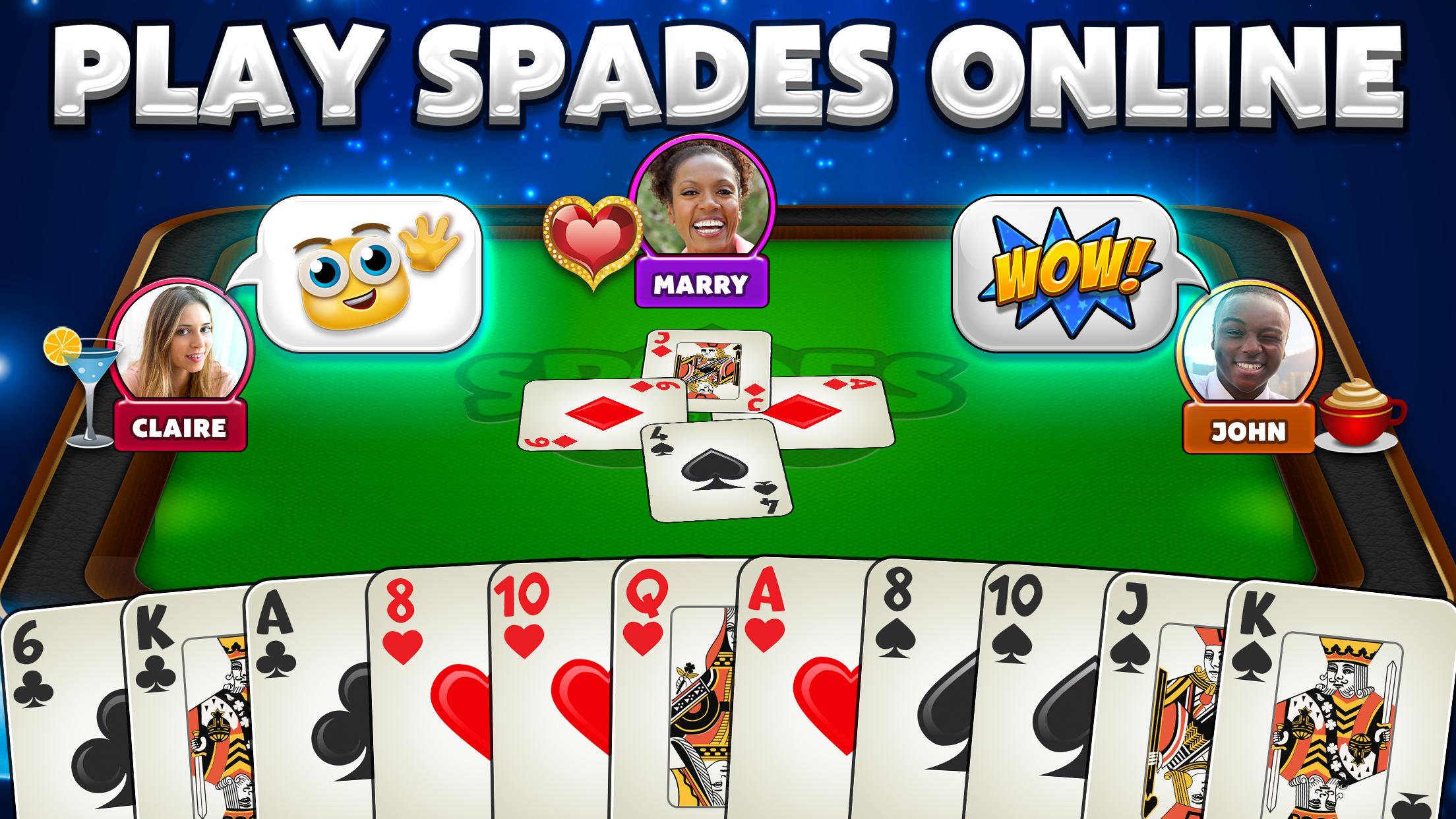 play online card games spades